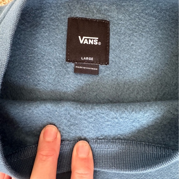 Vans leisure, teal crewneck sweatshirt size large - Picture 6 of 13
